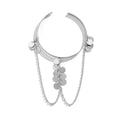 Pulsera de metal estilo punk playero con cadena y temperamento