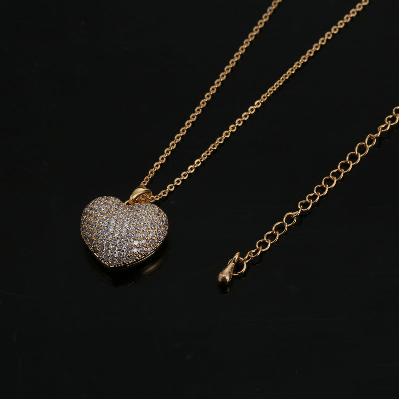 Necklaces were studded with hearts