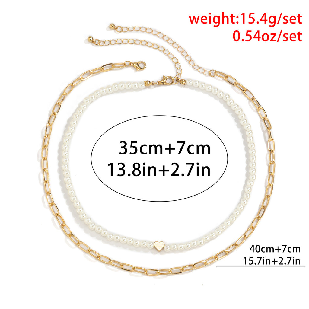 Geometrische hohle Kette Schlüsselbeinkette