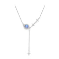Women's S925 Sterling Silver Star Universe Necklace