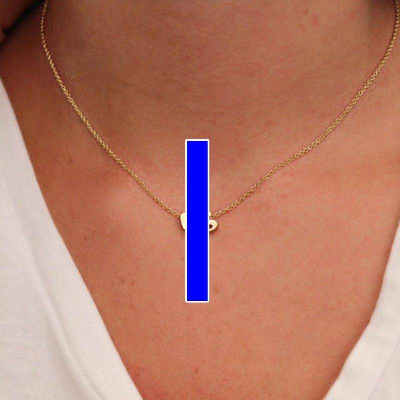 Fashion Exquisite Initial Gold And Silver Clavicle Chain
