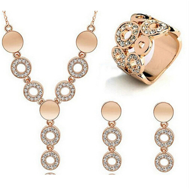 Vintage Diamant Gliederketten Schmuckset