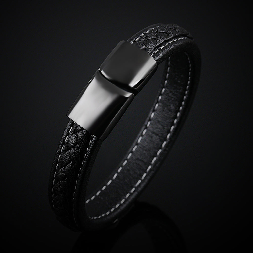 Armband aus schwarzem Titanstahl