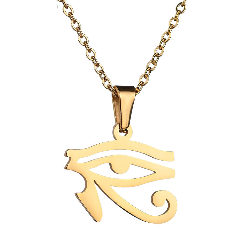Men and women's collarbone stainless steel chain necklace