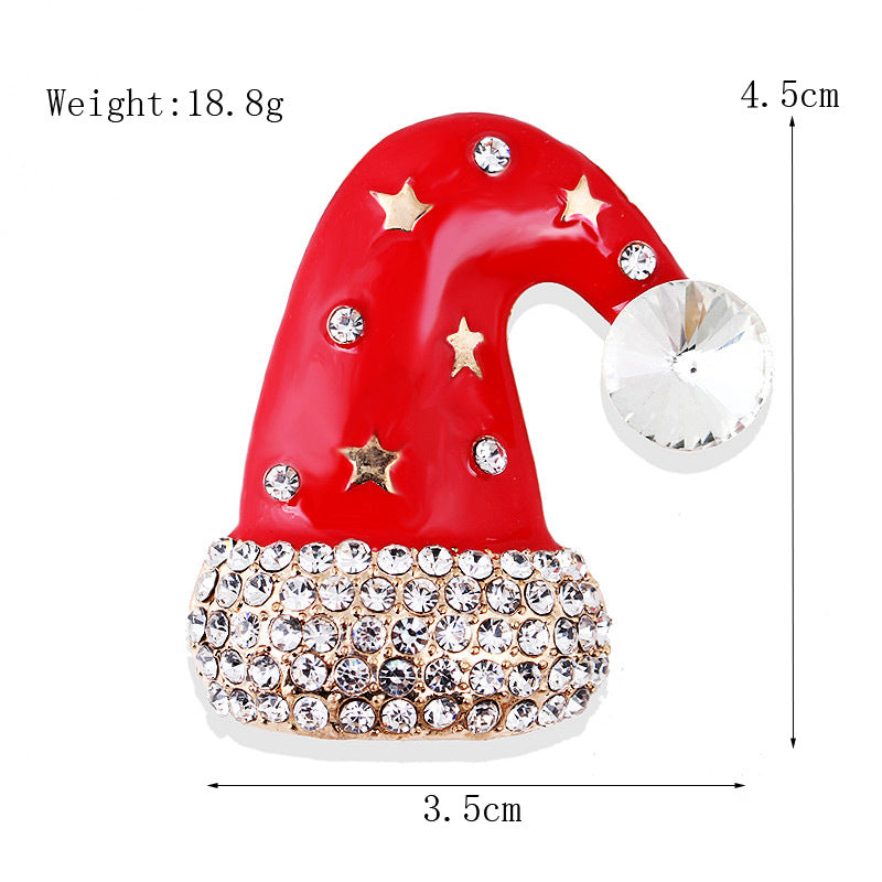 Damenmode schlichte geometrische Weihnachtsbrosche