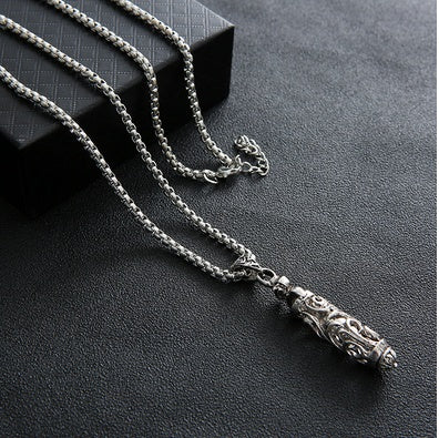 Hiphop pendant titanium steel chain pendant for men and women