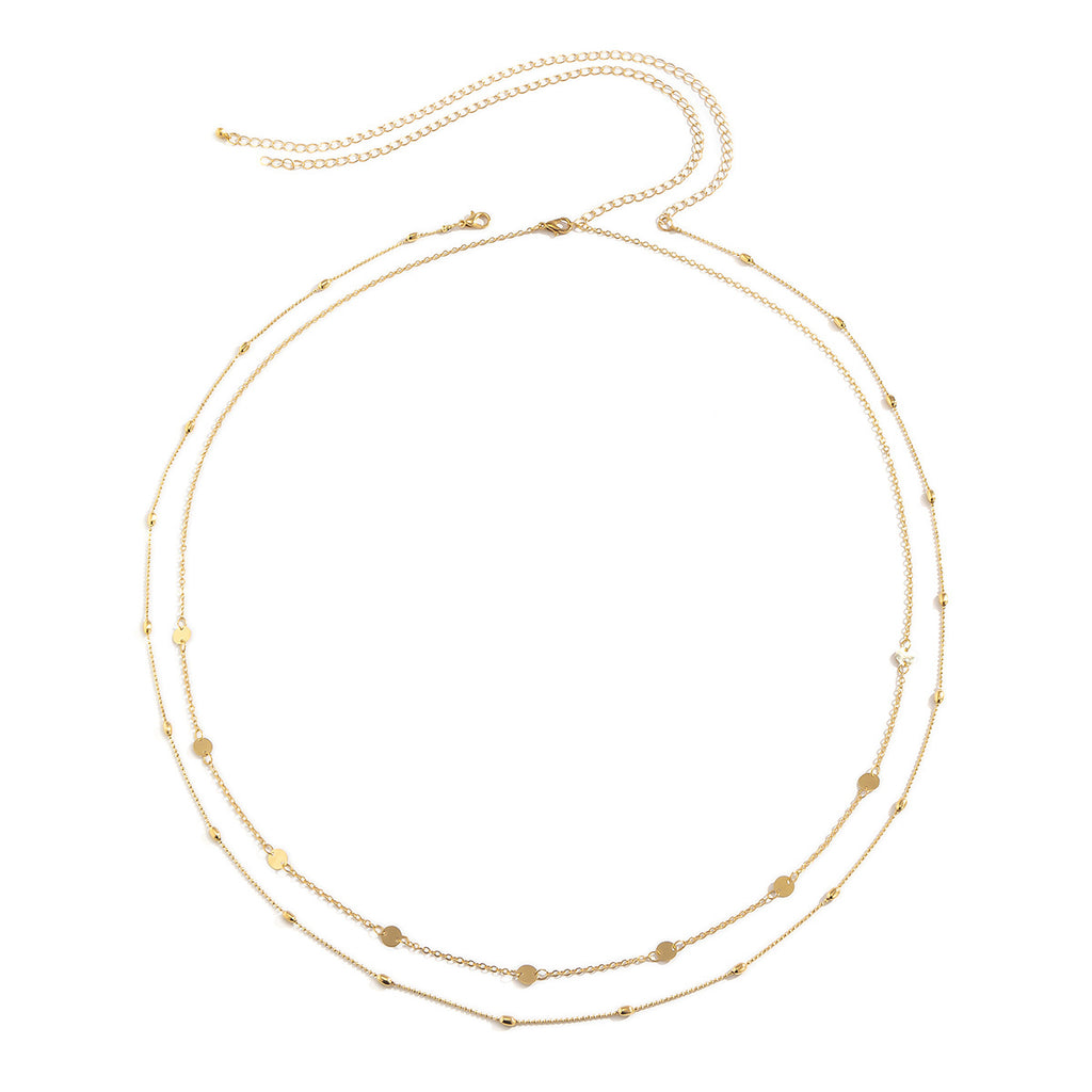 Belly Chain Sexy Body Coin Waist Female Suit For Women Snake Bone Double Layers Jewelry Decor Bra Bikini Beach Harness Jewelry