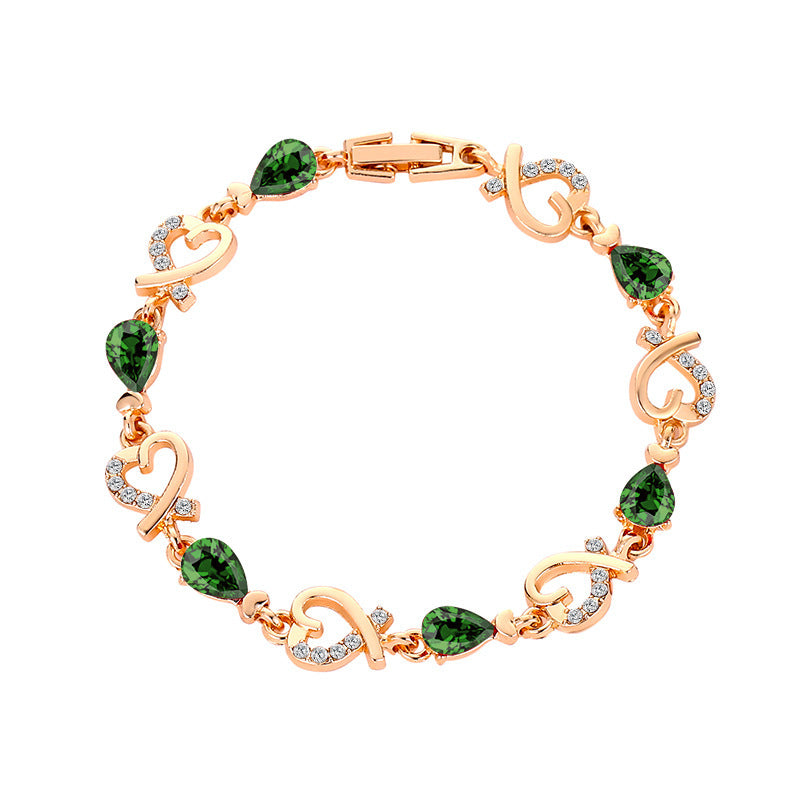 Pulsera de cristal de estrás, regalo de joyería para mujer