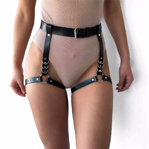 Arnés de liguero de cuero