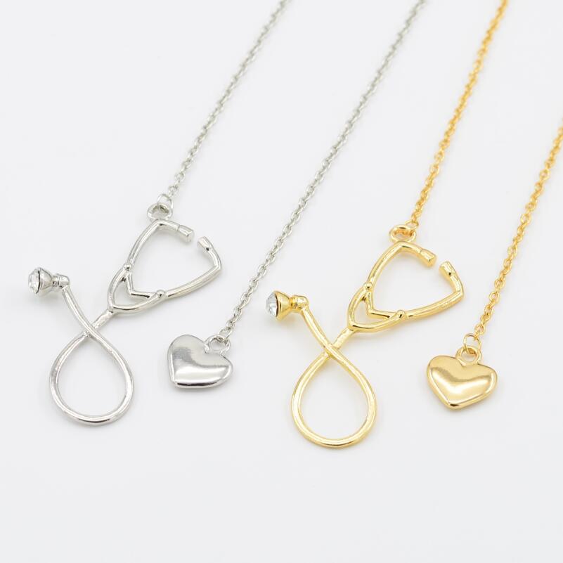 Creative Love ECG Stethoscope Pendant Necklace
