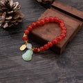 Ethnic Style Blessing Card Smiling Face Buddha Bracelet