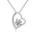 S925 Silber Herz-Halskette für Damen