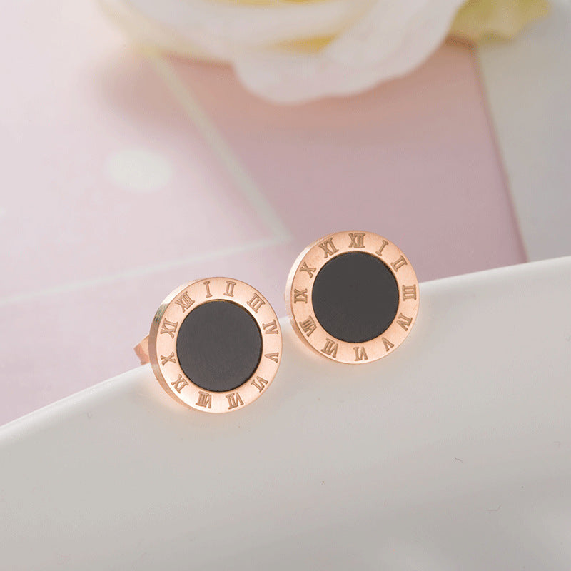 Damen Roségold-Ohrstecker Mode-Armband
