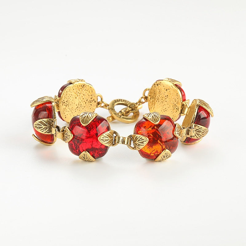 Armband Türkis Vintage Antik Farbige Glasur