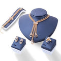 Brautschmuck-Set Halskette Ohrringe 4-teilig