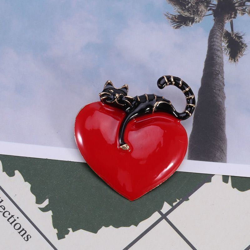 Liebe Katzenbrosche Accessoires Brosche