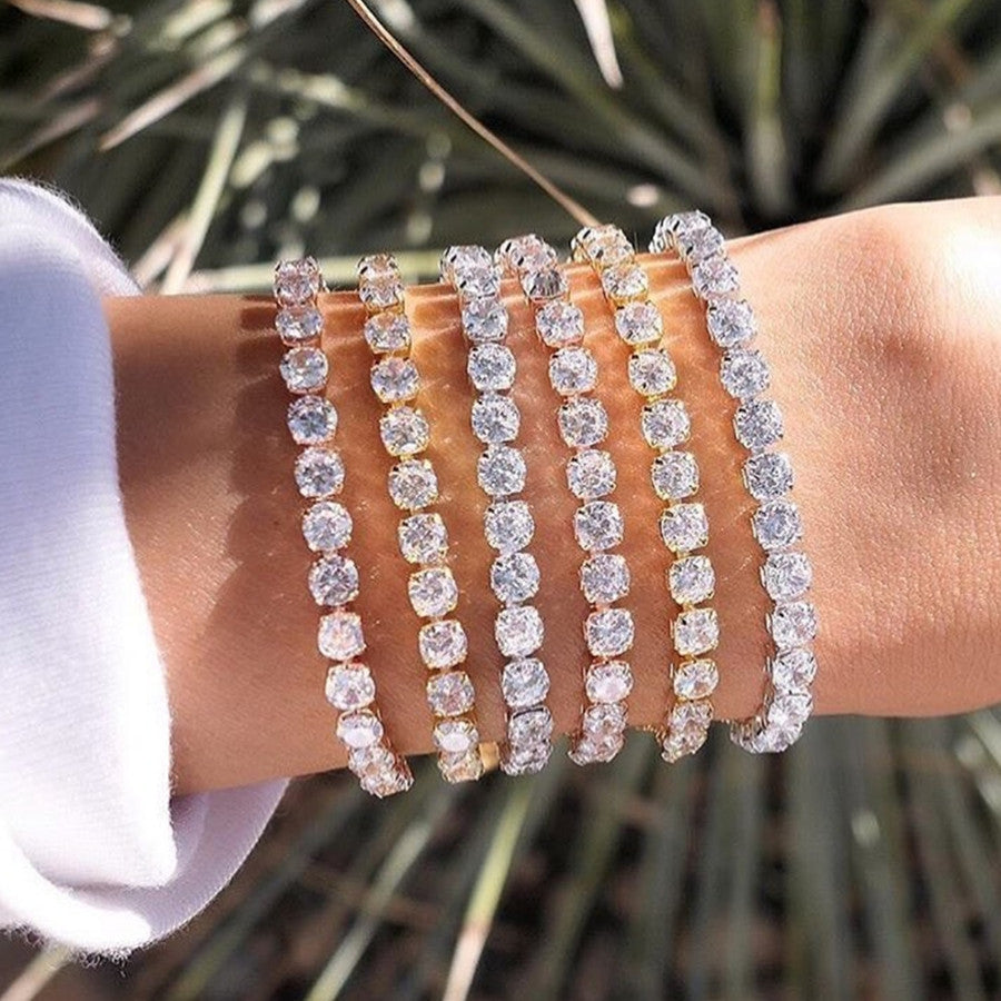 Tennis-Armband Damen Zirkon Voll-Diamant Armband