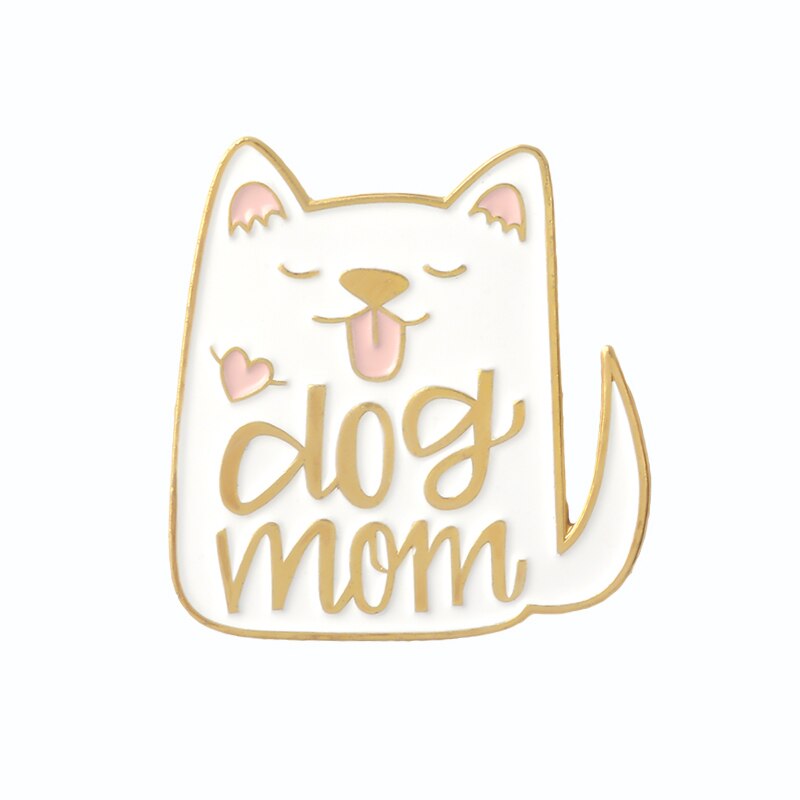 Cartoon Tier Hund Katze Brosche