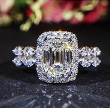Prinzessin-Quadrat-Simulations-Diamantring