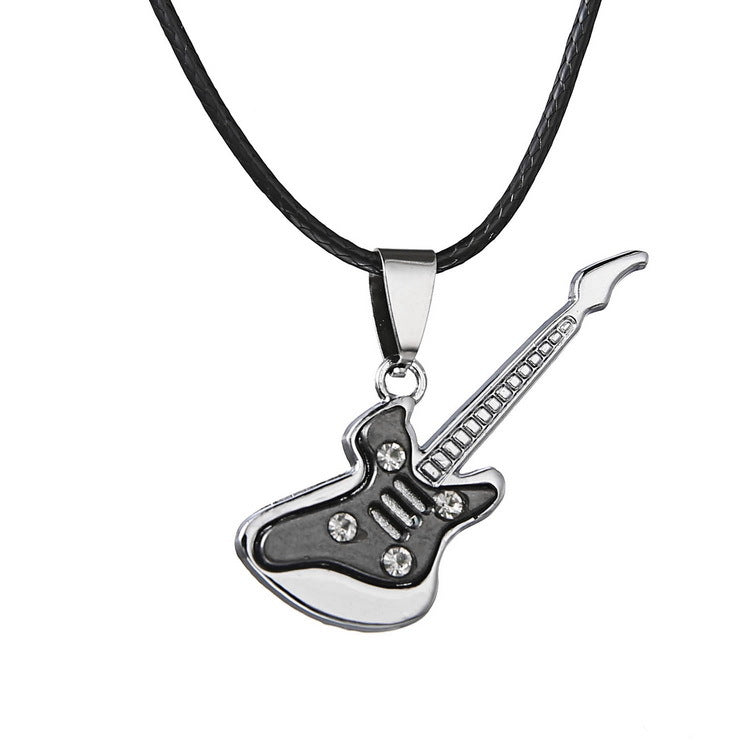 Edelstahl Gitarrenanhänger Persönlichkeits-Paargeschenk Schmuck
