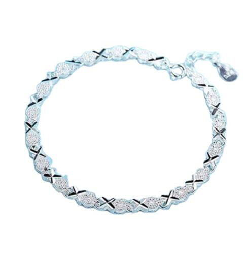 925er Silber Armband Weiblich Hochzeit Accessoires Damen Mode Zirkon Geometrisches Armband