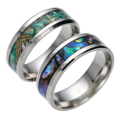 Titanstahl Farbige Schalenring Hochwertiger Ring Herren Herren Herren Neue Persönlichkeit Geschenk Europa und die Vereinigten Staaten Explosionsfabrik