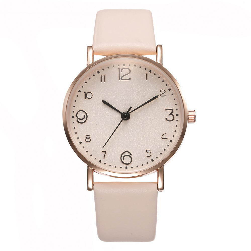 Reloj de cuarzo de cuero
