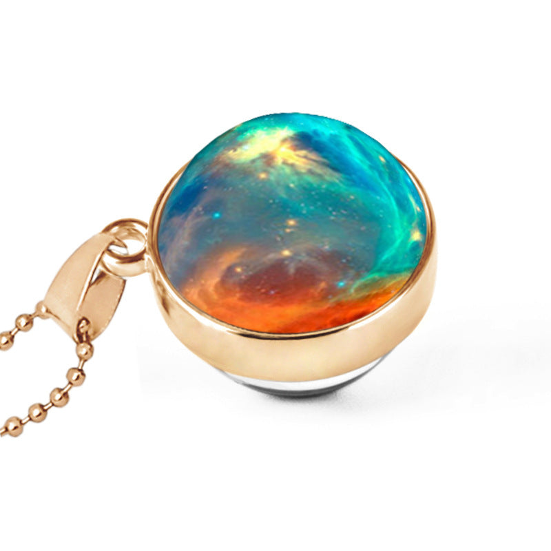Hemisphäre doppelseitige Galaxie Sternenhimmel Edelsteinkette