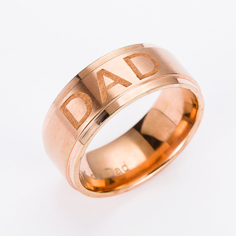 Monogrammring aus Titanstahl