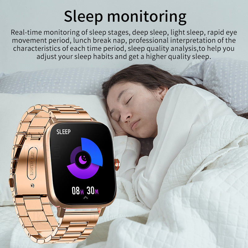 Pulsera ligera impermeable para correr con monitoreo de salud del sueño, reloj deportivo inteligente