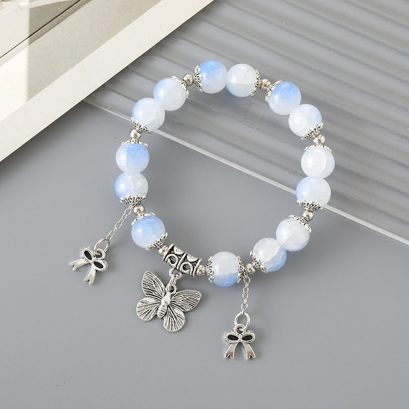 Pulsera de cristal elegante y combinable para mujer