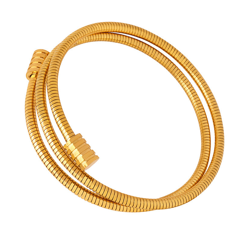 Niche Ins Simple Snake Bones Chain Multi-layer Twin