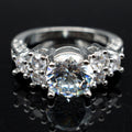Ebay hot selling diamond hand ornaments wholesale high grade eight heart eight arrow zircon engagement ring