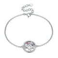 925 Sterling Silver Crystal Life Tree Bracelets For Women Party Gift About  Long Bracelet Fashion Jewelry SVH241