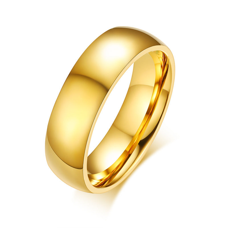 Goldene Edelstahl-Paarringe