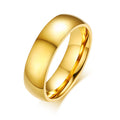 Goldene Edelstahl-Paarringe