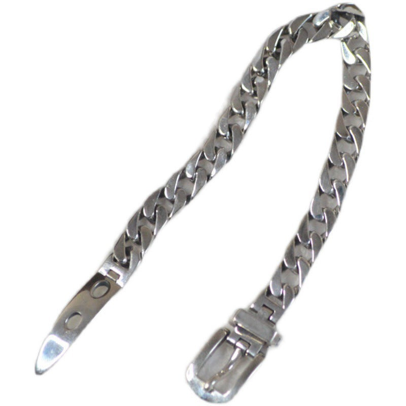 Pulsera de cadena de plata esterlina 925 para mujer