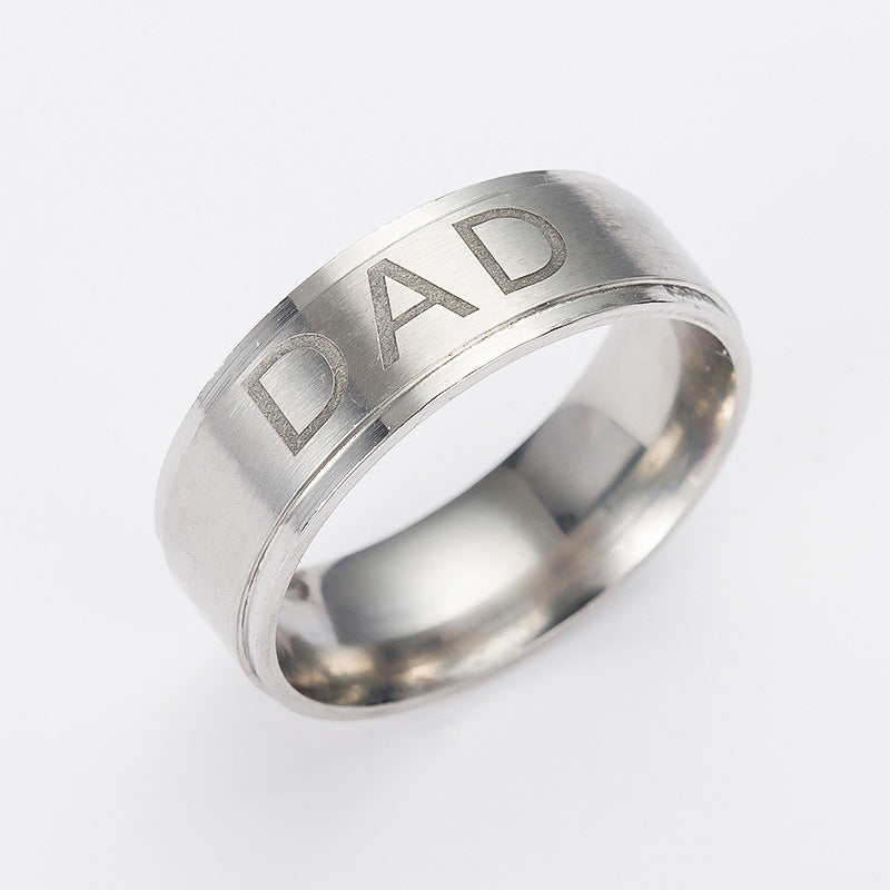 Monogrammring aus Titanstahl
