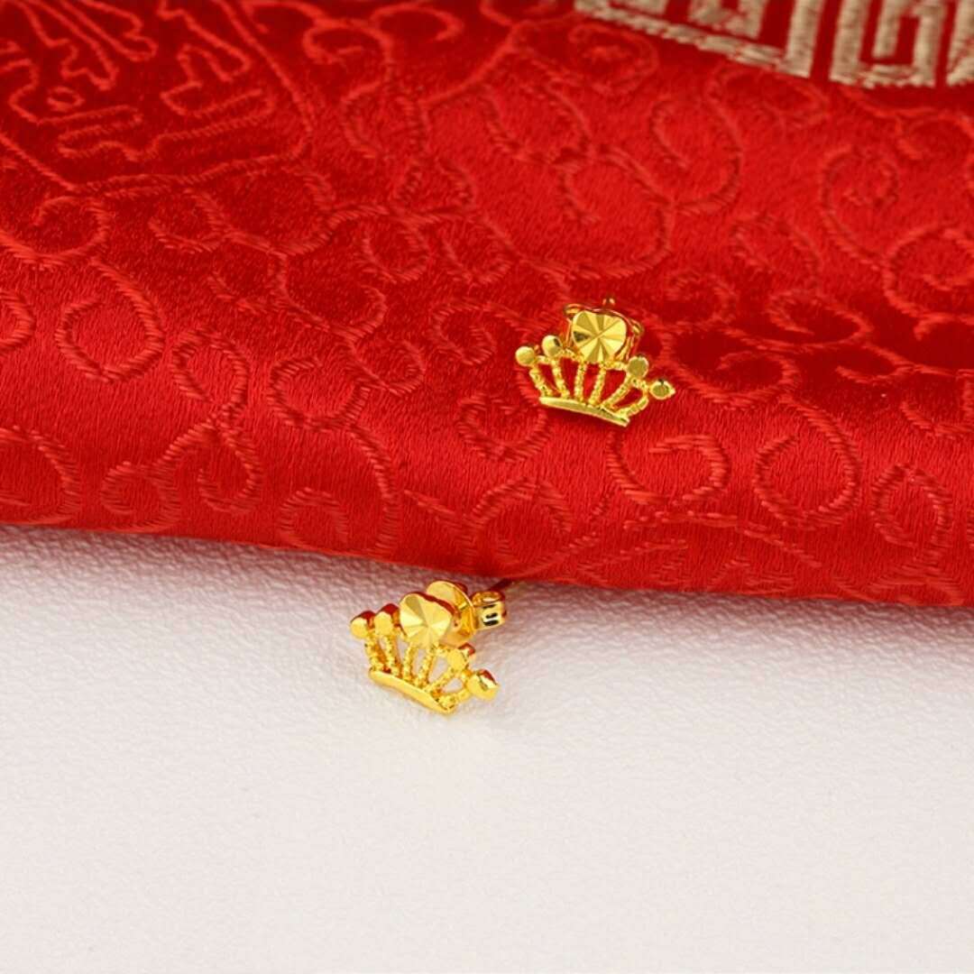 24K vergoldete Ohrringe Euro Gold Schmuck Neue beliebte Ohrringe