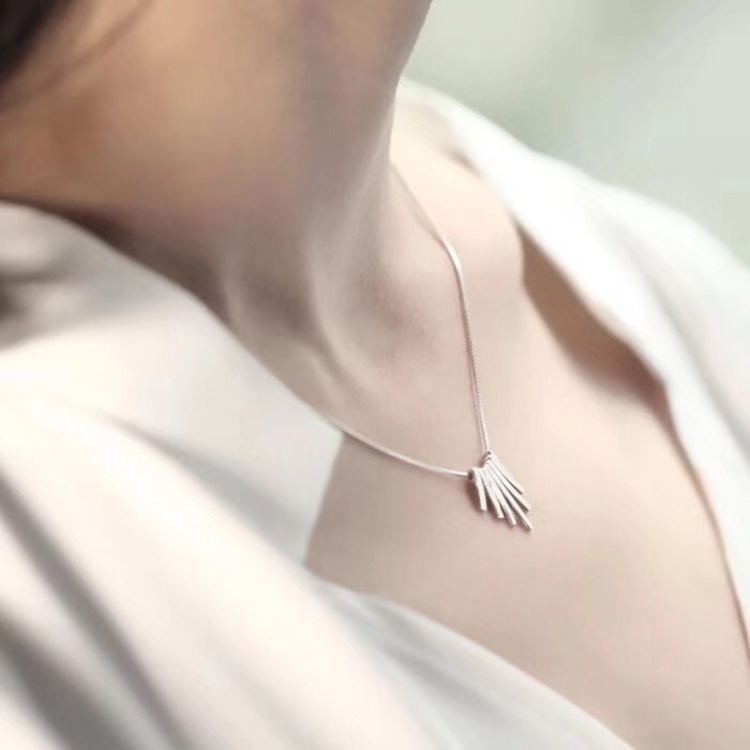 Collares con borlas de plata de ley 925