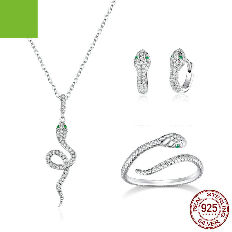 Geistesschlange Sterling Silber Schmuckset