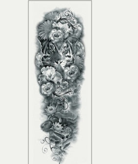 Pegatina de tatuaje impermeable para brazo completo