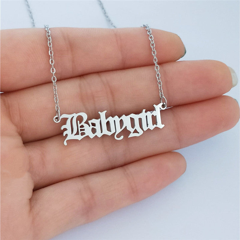 Kreative Baby-Mädchen-Artikel für das englische Alphabet