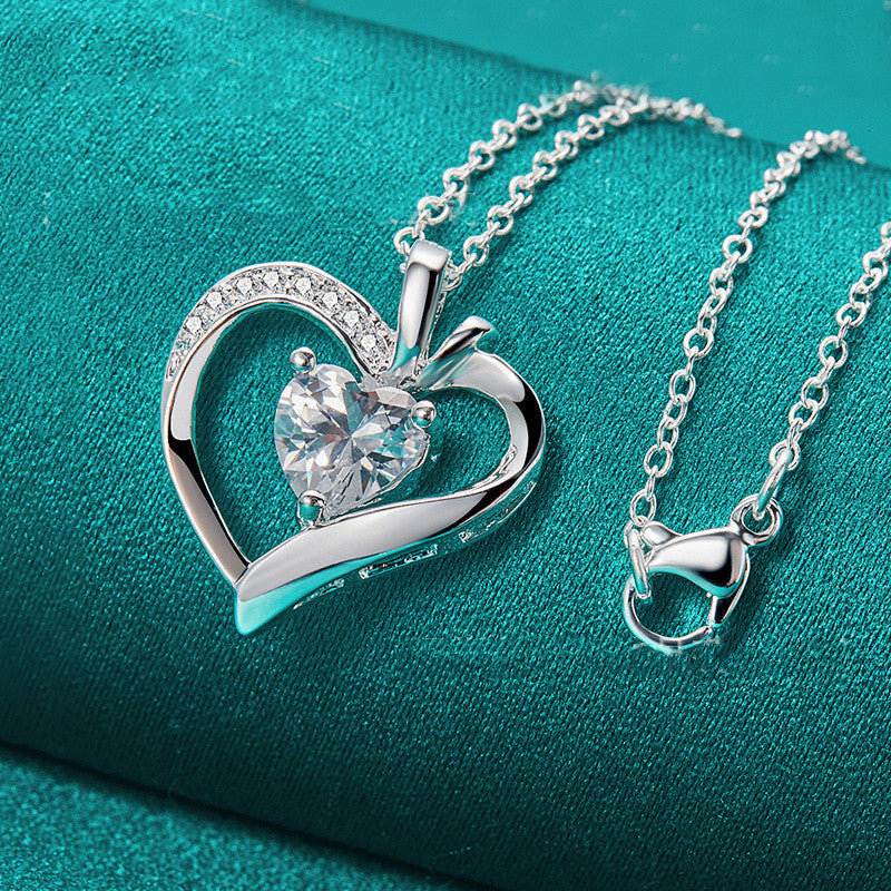 Liebes-Diamant-Anhänger-Halskette