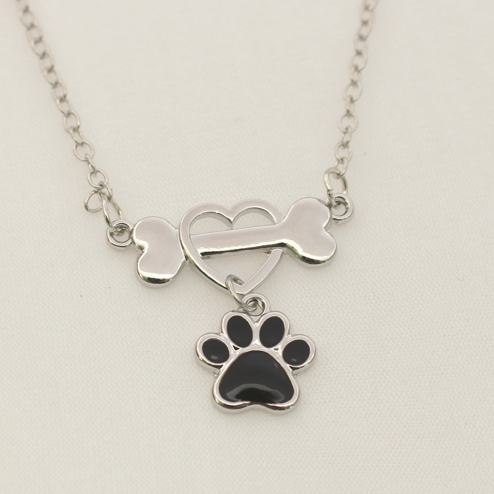 Collar de joyería para mascotas Bone Love