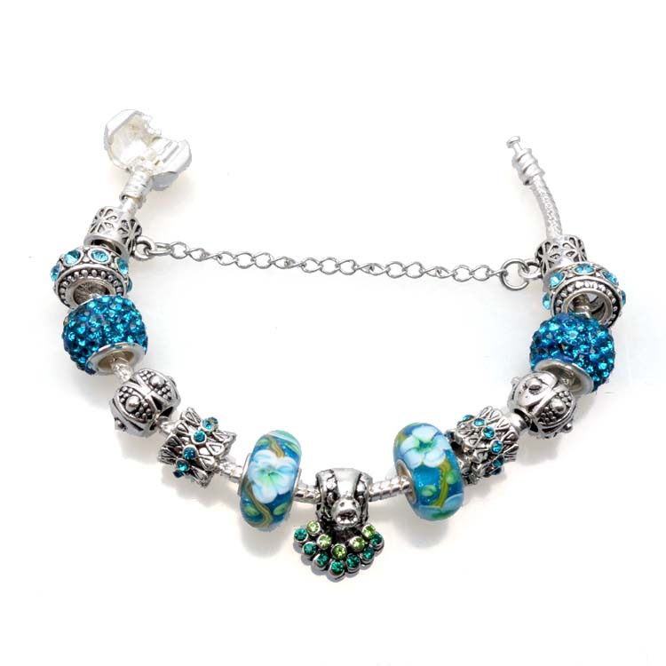 Exquisites Damenarmband Herz Krone Perlen Schmuck