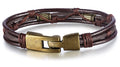 Retro Herrenarmband aus geflochtenem Leder