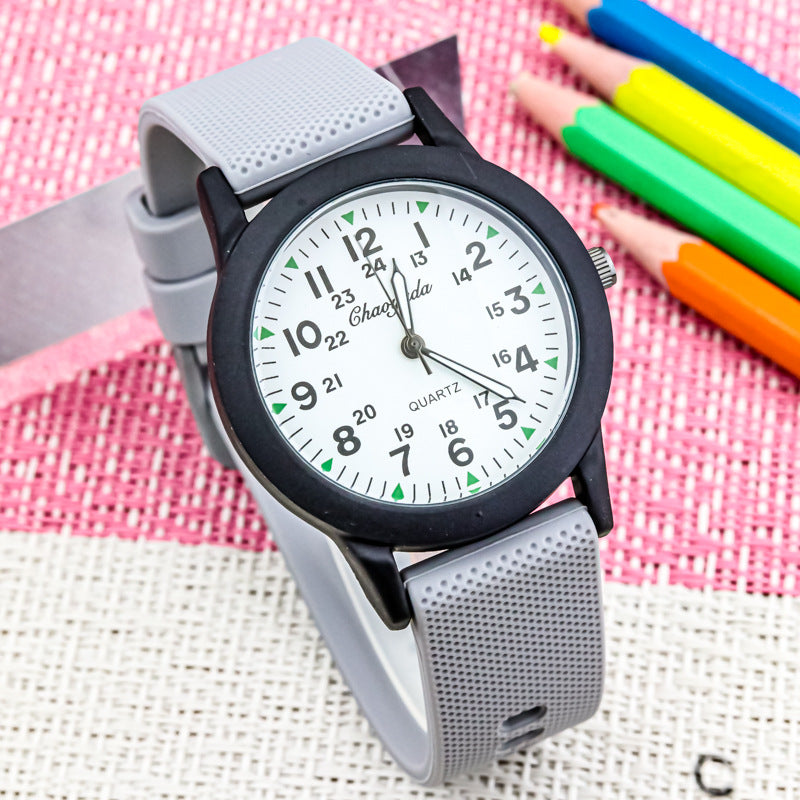 Reloj electrónico digital transparente impermeable de aguja luminosa