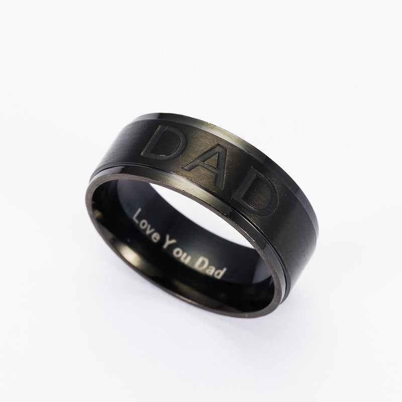 Monogrammring aus Titanstahl