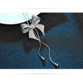 Diamond-studded bow necklace necklace chain